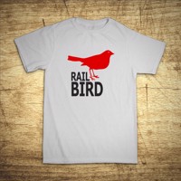 Tričko s motivem Rail Bird
