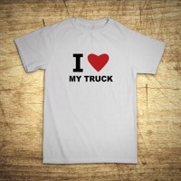 Tričko s motívom I love my truck