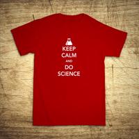 Tričko s motívom Keep calm and do science
