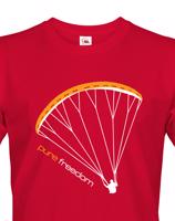 Tričko s paragliding motivem Pure freedom - doprava jen 46 Kč