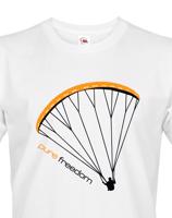Tričko s paragliding motivem Pure freedom - doprava jen 46 Kč