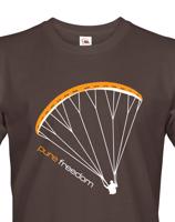 Tričko s paragliding motivem Pure freedom - doprava jen 46 Kč