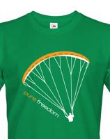Tričko s paragliding motivem Pure freedom - doprava jen 46 Kč