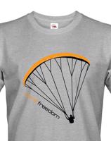 Tričko s paragliding motivem Pure freedom - doprava jen 46 Kč