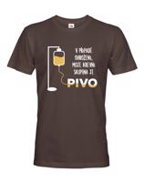 Tričko s pivním motivem Krevní skupina je pivo - ideální dárek