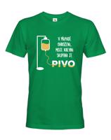 Tričko s pivním motivem Krevní skupina je pivo - ideální dárek