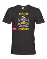 Tričko s potiskem cyklisty EAT, SLEEP, SEX, BIKE, REPEAT