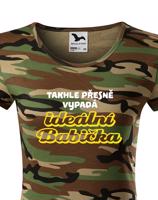 Tričko s potiskem pro babičku - Takhle přesně vypadá ideální babička