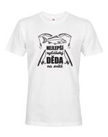 Tričko s potiskem pro dědu rybáře k narozeninám nebo Vánocům