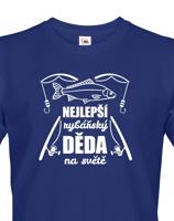 Tričko s potiskem pro dědu rybáře k narozeninám nebo Vánocům