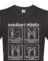 Tričko s potiskem Rybářský příběh pro každého rybáře