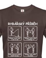 Tričko s potiskem Rybářský příběh pro každého rybáře