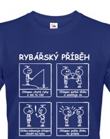 Tričko s potiskem Rybářský příběh pro každého rybáře