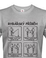 Tričko s potiskem Rybářský příběh pro každého rybáře