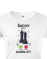 Tričko Šachy volají | Vtipné tričko pro milovníky šachů