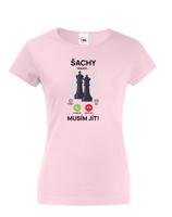 Tričko Šachy volají | Vtipné tričko pro milovníky šachů