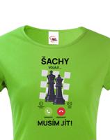 Tričko Šachy volají | Vtipné tričko pro milovníky šachů