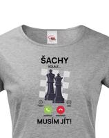 Tričko Šachy volají | Vtipné tričko pro milovníky šachů