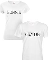 Trika pro páry  Bonnie and Clyde - pozor, jen pro zlobivé kluky a holky