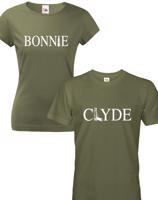 Trika pro páry  Bonnie and Clyde - pozor, jen pro zlobivé kluky a holky