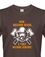 Triko pro hasiče Mám krásnou dceru a taky ostrou sekyru - hasičské triko