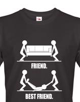 Triko s potiskem pro kamarády Best Friend ideální tričko na rozlučku