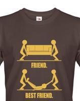 Triko s potiskem pro kamarády Best Friend ideální tričko na rozlučku