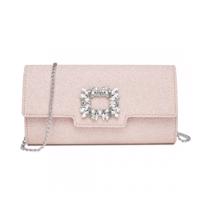 Třpytivá večerní kabelka Miss Lulu - růžová