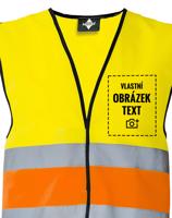 Unisex bezpečnostní  / reflexní vesta s vlastním potiskem - skvělá cena