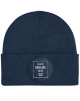 Unisex čepice s kruhovou nášivkou a vlastním potiskem