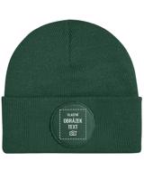 Unisex čepice s kruhovou nášivkou a vlastním potiskem