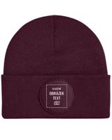 Unisex čepice s kruhovou nášivkou a vlastním potiskem