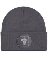 Unisex čepice s kruhovou nášivkou a vlastním potiskem