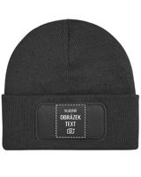 Unisex čepice s obdélníkovou nášivkou a vlastním potiskem