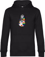 Unisex černá mikina Klárka - Králíček