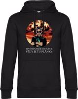 Unisex černá mikina Nerdopolis - Plán C4 výbuch