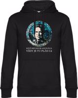 Unisex černá mikina Nerdopolis - Plán C4