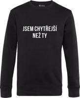 Unisex černý crewneck ČSC - Jsem chytřejší než ty