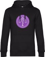 Unisex čierna mikina s kapucňou UK FaF