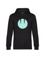 Unisex čierna mikina s kapucňou UK PedF