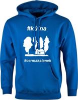 Unisex modrá mikina Čermák Staněk Comedy - Kůlna