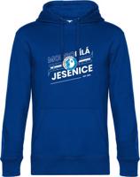 Unisex modrá mikina SK Slavia Jesenice - Modrobílá Jesenice