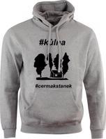 Unisex šedá mikina Čermák Staněk Comedy - Kůlna