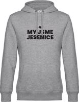 Unisex šedá mikina SK Slavia Jesenice - My jsme Jesenice