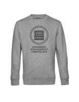 Unisex šedá mikina UK - Logo