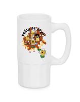 Úzký pivní půllitr – Vešly se čtyři, vejde se i pátý | Vtipný dárek pro pivaře