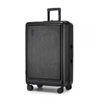 Velký pevný kufr na kolečkách KONO ABS+PC - 93.38 L - černý