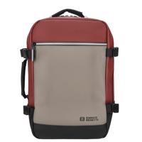Vodoodpudivý kabinový batoh Enrico Benetti Bergen - vínově-taupe - 25x20x40 cm
