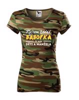 Vtipné dámské tričko Nejsem žádná bábofka ja mám děti a manžela