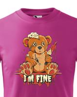 Vtipné dětské tričko s potiskem I am fine - vtipné dámské tričko
